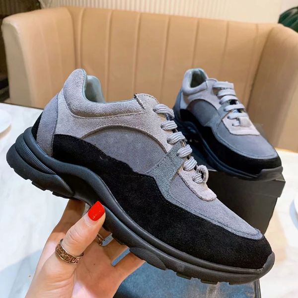 

with box sneaker casual shoes trainers fashion sports shoes leather boots sandals slippers vintage air for woman 11lx23010, Black