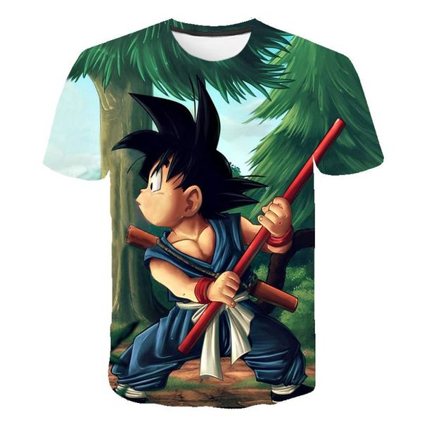 

t shirt men 2020 summer z goku slim fit cosplay 3d t-shirts anime vegeta dragonball running, White;black