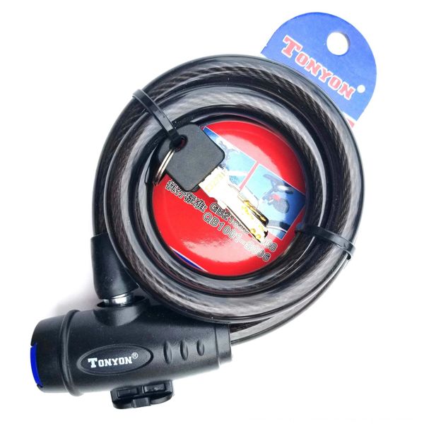 

tonyn0 bicycle universal bicycle mountain bike steel cable steel wire anti-theft bar lock without lock
