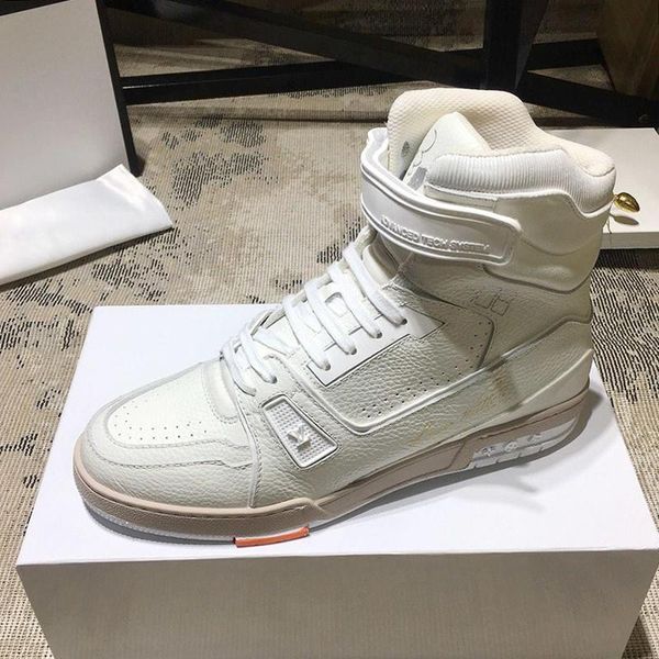 

fashion brands trainker sneaker boot men 's shoes drop ship vintage footwears high lace -up sports men shoes scarpe da uomo di lus