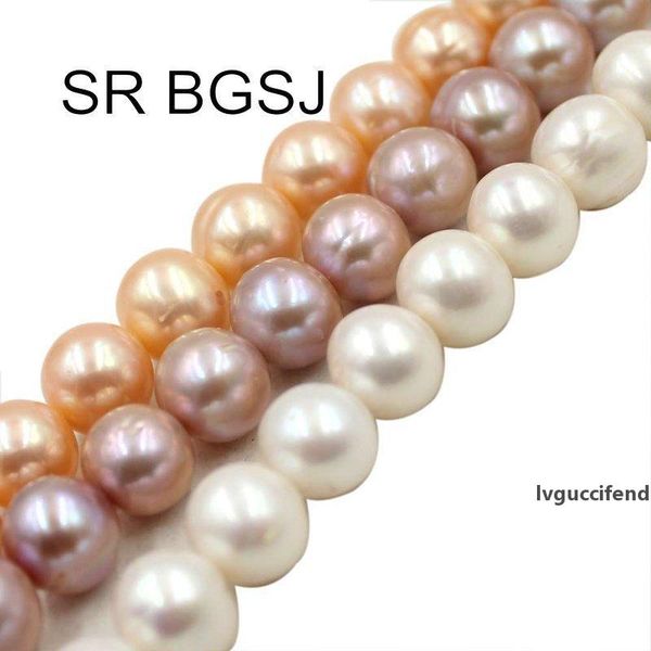 

sr 11-12mm aaa graduated natural 3a grade freshwater round pearl handwork diy beads strand 15 t200507