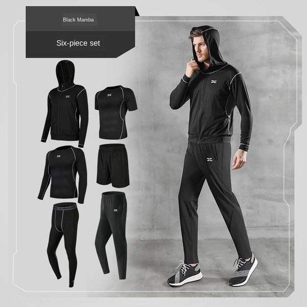 

1jj5m 2020 new tights fitness equipment fitness wear men's long sleeve tights gym equipment spring and summer running basketball sports, White;black