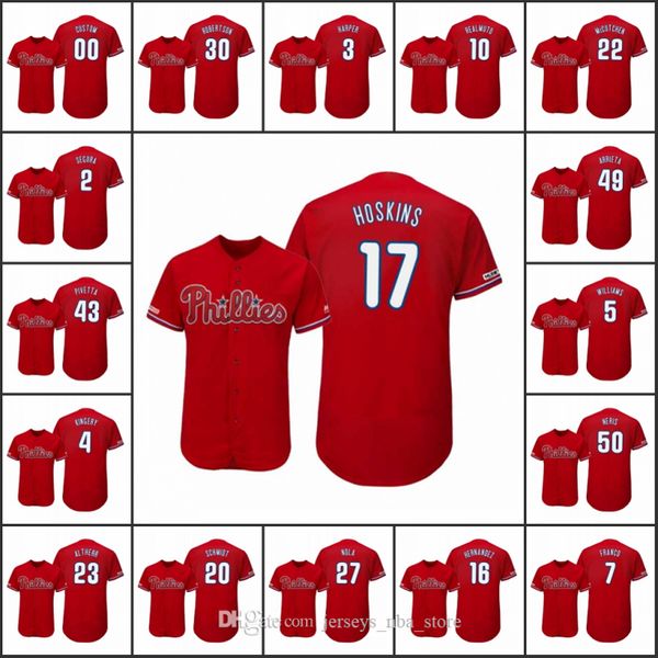 

philadelphia phillies men #3 bryce harper 27 aaron nola 50 hector neris women youth flex base majestic alternate custom jersey, Blue;black