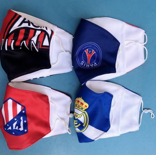 

football souvenirs national team basketball soccer mask cotton material dustproof fans masks breathable outdoor sports washable reusable, Red;brown