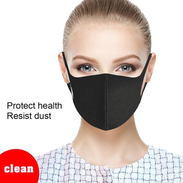 

designer mask washable earloop face mask sponge black breathable dust mouth masks anti pollution wind proof mouth ing, Silver