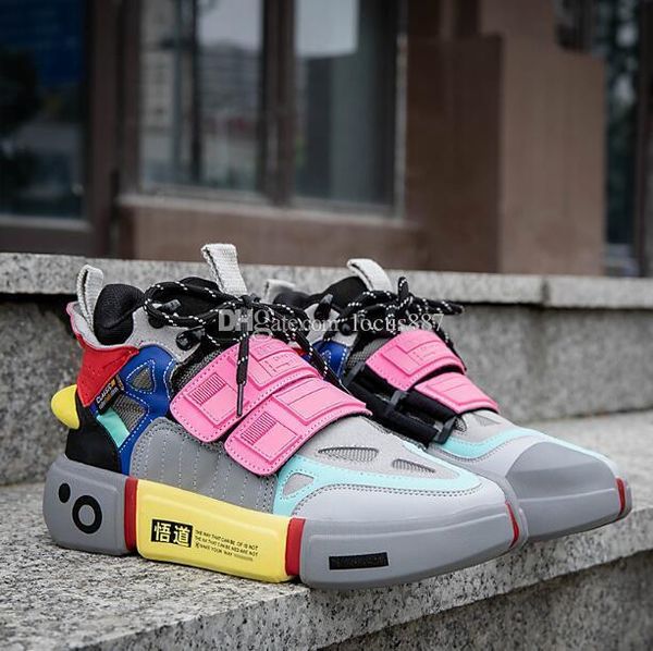 

19 paris fashion week fashion designer wade enlighten 2ace 3m reflective new old dad sneaker men women running shoes breathable sports shoes, Black