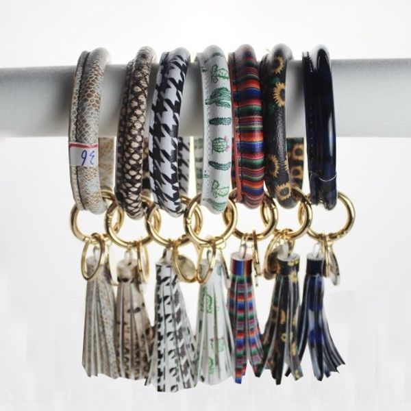 

leather bracelet ring key chain carry-on pendant tassel bracelet sewing pendant mobile phone case alloy car phone case accessories, Silver