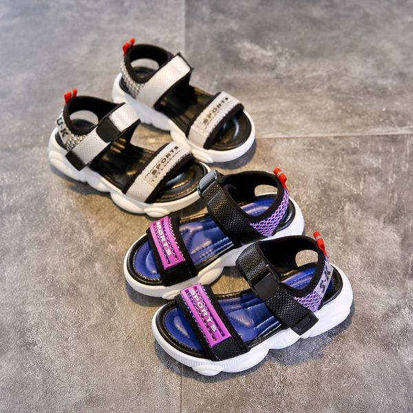 

children children's shoes children's shoes summer 2020 internet celebrity girls sports sandals boys' baby sandals, Black;red