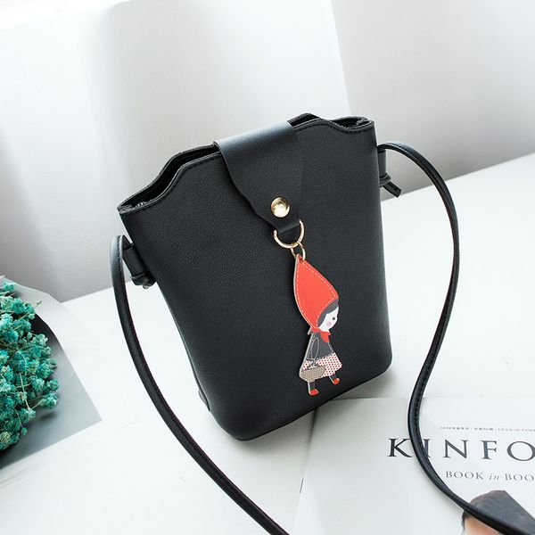 

autumn new crossbody bag tassel student phone purse key women soft leather