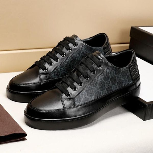 

luxury men shoes casual fashion sneakers platform with box mens footwears trainers scarpe da uomo lace -up breathable g65 mens shoes vintage, Black