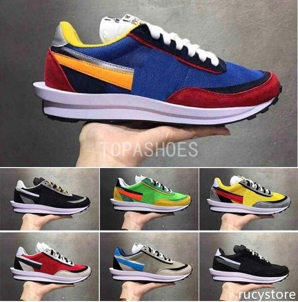 

sacai ldv waffle varsity blue green gusto black varsity athletic shoes for men women fashion designers racer daybreak sports shoe eur36-45