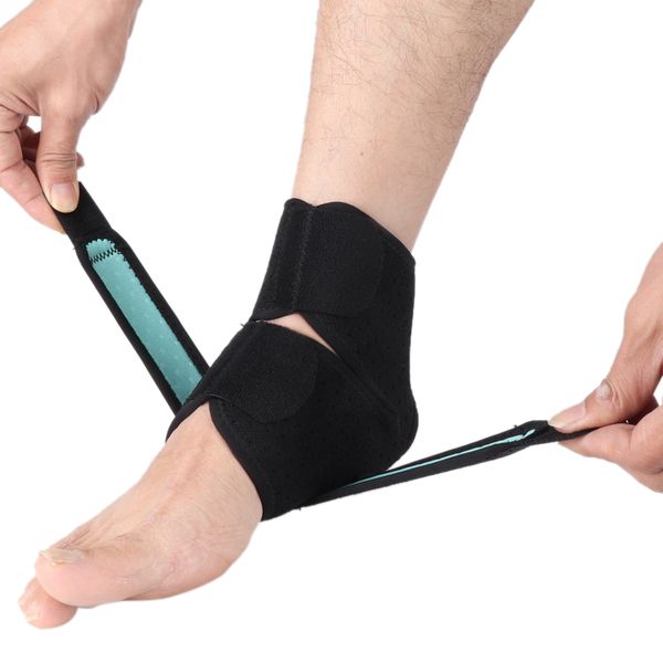 

ankle support 1pcs elastic bandage protector for sport gym brace achilles tendon retainer foot guard, Blue;black