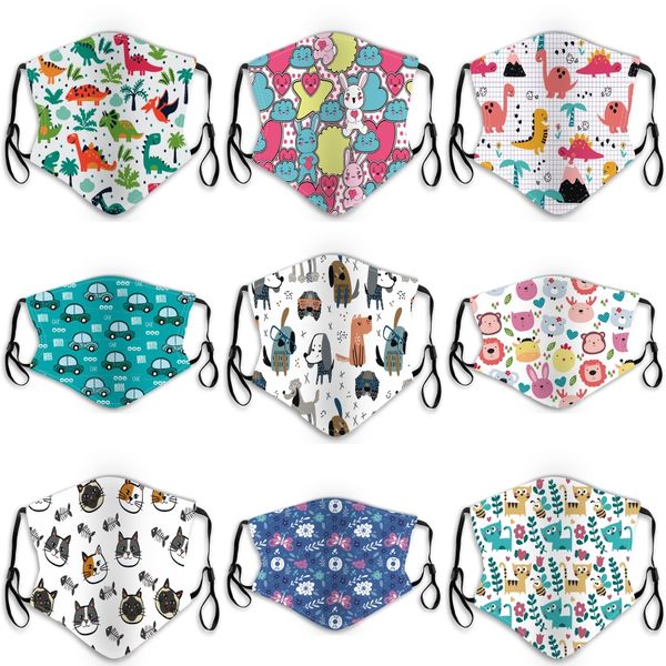 

supply kids mask cotton comfortable face masks 3-layer fashion designer mask dustproof earloop masks 202005157#487