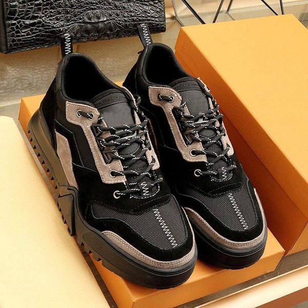

hiking sneaker men 's shoes new arrival luxury footwears outdoor walking low casual mens shoes chaussures pour hommes, Black