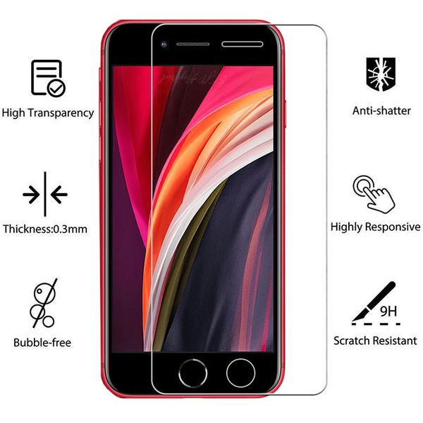 

9h tempered glass for iphone se 2020 protective glass for iphone se s e 2020 explosion-proof screen protector