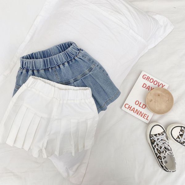 

4nqtt liu yuan boutique clothing 2020 summer new guests korean style soft jeans personalized fashionable jeans and children's wear shor, Blue