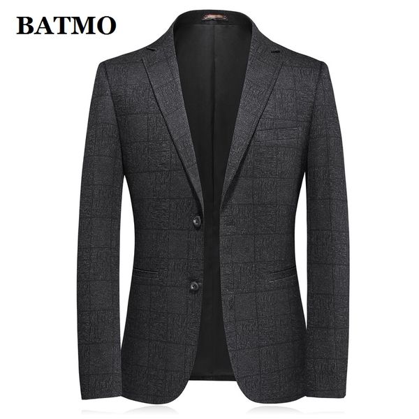 

batmo 2020 нового качества прибытия высокого плед случайных blazer мужчин, мужские костюмы куртки, случайные куртки мужчин a78, White;black