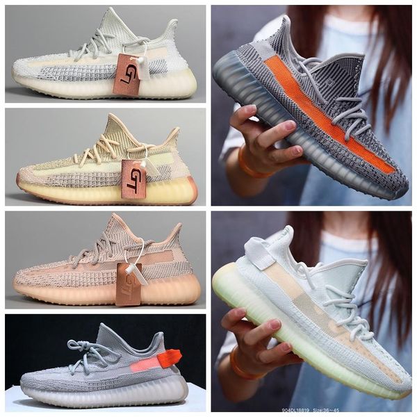 

2021 mens designer shoes kanye west static casual shoe cinder desert sage earth tail light zebra womens mens trainers mens shoes size 13, Black
