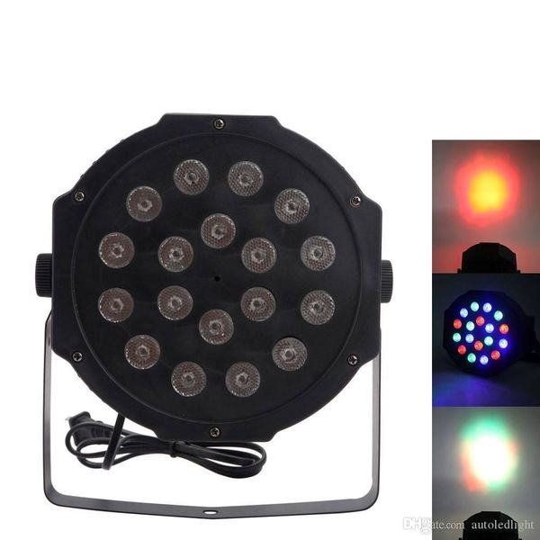 

30w 18pcs rgb led par light auto voice control dmx512 high brightness mini stage lamp ac 110-240v black