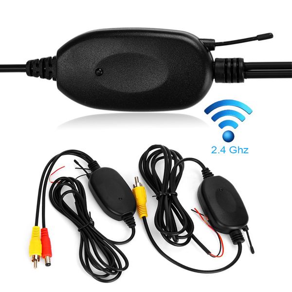 

2.4g wireless video transmitter receiver kit for car rear view camera and dvd monitor screen reverse backup rearview cam