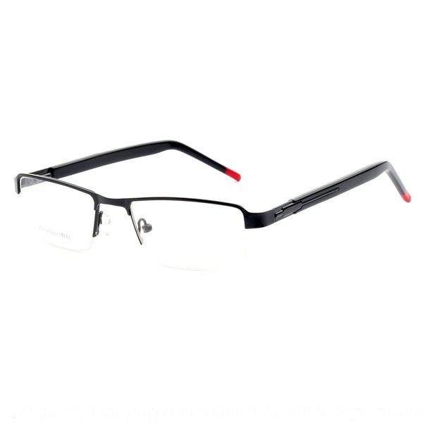 

sunny new half-frame business metal glasses steel glasses frame with myopia anti-blue light radiation, Silver