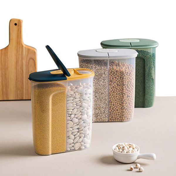 

2500ml storage container transparent sealed with lid kitchen preservation tank