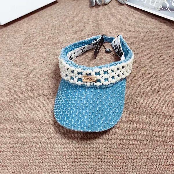 

hollow hat, brim, sun hat, summer fashion, pearl hat, sweet beach hat