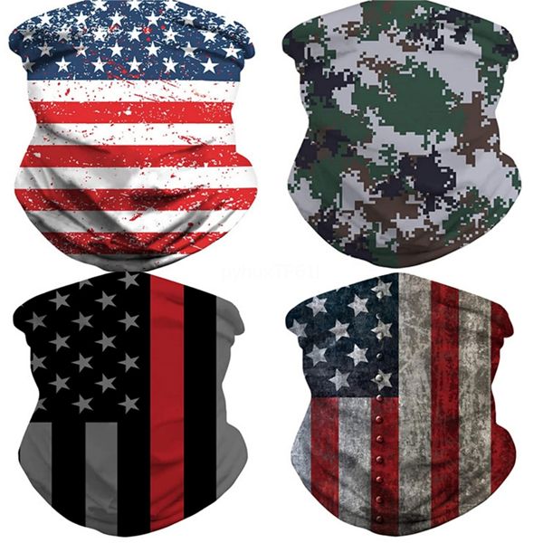 

6ploh 3d jokers sport ghost balaclava headband face mask seamless magic bandana cycling scarf halloween face mask#996, Blue;black