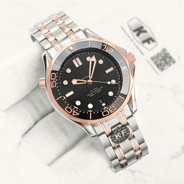 

man watch stainless steel watches sale movement men watches automatic diver folding mens 300m mechanical clasp wristwatches rgrgl, Slivery;brown