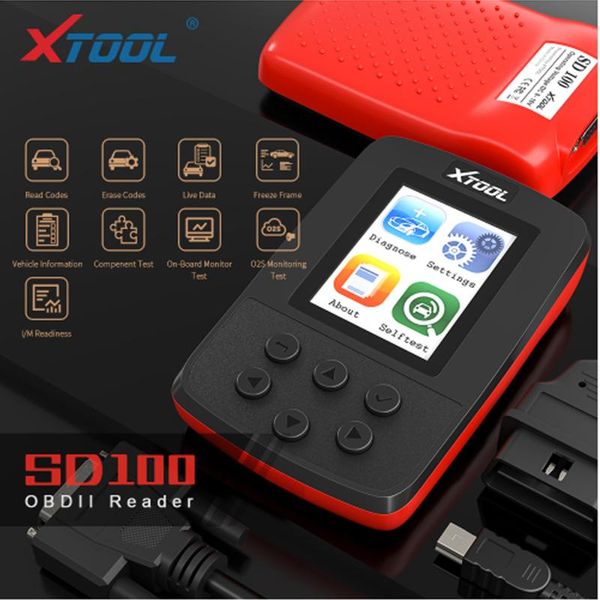 

obd2 car accessories xtool sd100 obd2 code reader scan tools sd100 diagnostic tools better than elm327 vs890 cr3001 cr319