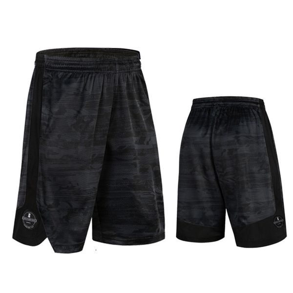 

2020 summer breathable men sports shorts camouflage running shorts basketball football zipper pocket anti-sweat quick dry, Black;blue