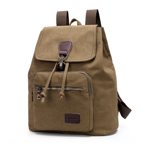 

5uljt women's middle school student bag outdoor travel bucket back women's canvas middle canvas backpack backpack school student b