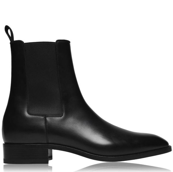 

20 s/w men's ankle boots luxury design red bottom samson boot square toe man booty suede leather men's booties black,brown,nude eu