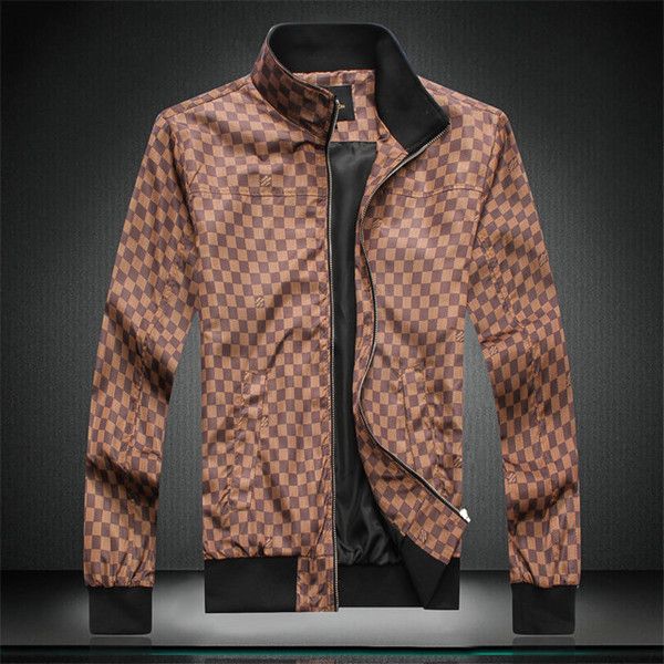 

2020 european stand collar designer fashion zipper jacket casual jacket men's short jacket men's master designer short, Black;brown