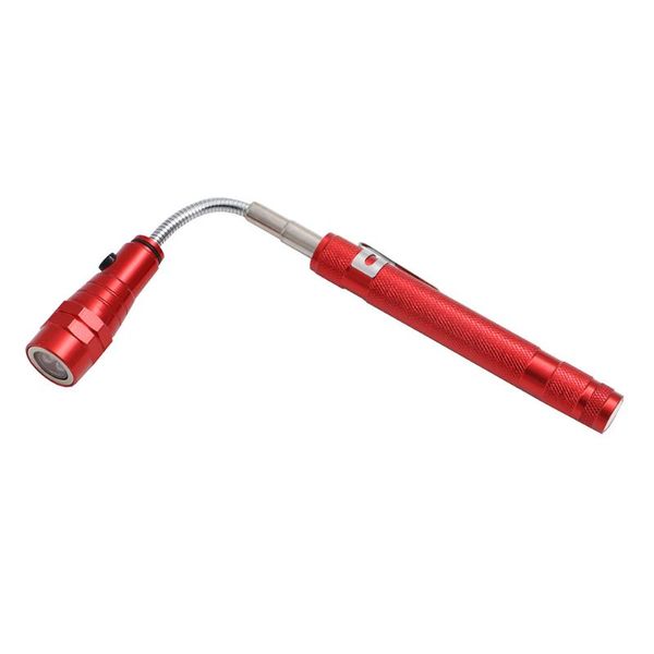 

360 градусов гибкий 3 светодиодный фонарик для кемпинга тактические pick up tool lanterna включены магнит 4xbutton батареи
