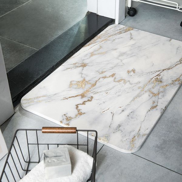 

bathroom anti-skid natural water-absorbing toilet quick-drying seaweed diatomite non-slip mat diatomite soil floor mat home