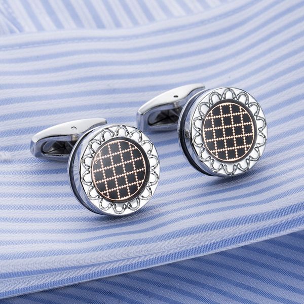 

кнопка cufflinks new французского рукава рубашки бизнес платье манжета 2020 качества, Silver