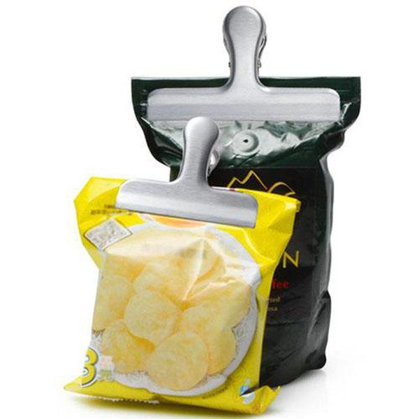 

morsler чип зажимы из нержавеющей стали heavy duty food bag clips 8 packs большие и прочные с 3-дюймовым широкоэкранным идеально подходит дл