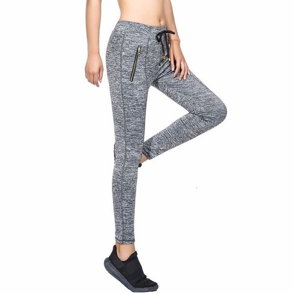 

rylanguage] new autumn winterr 2020 fashion grey drawstring jogger elastic high waist zipper pockes knitted pants women y056, Black