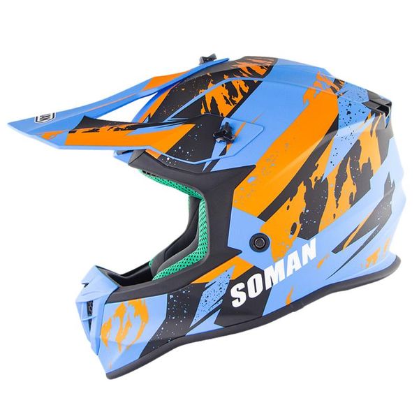 

dot modular dual visor flip up motorcycle full face helmet - blue