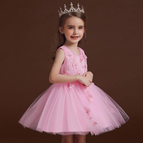 

stunning lace flower girl dresses boho rustic first communion kids wedding party prom gown cute dresses for little girls, Red;yellow