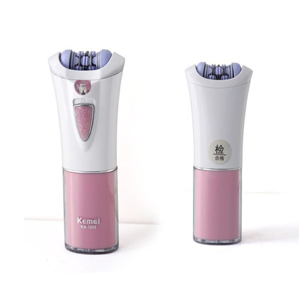 Kemei Feminino Trimmer Lazer Epilador Elétrico Mulheres Máquina De Cabelo De Cabelo Bateria Elétrica Shaver Mulheres Depilatória Máquina De Remoção De Cabelo