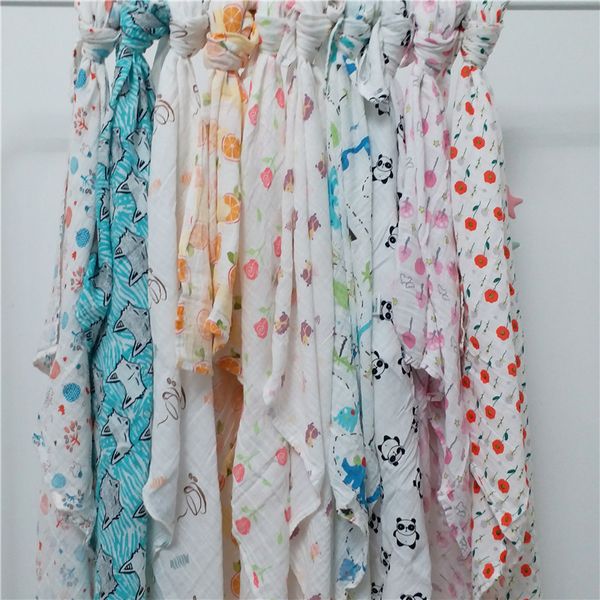 

organic cotton baby muslin swaddles wrap infant nursing blanket newborn receiving swaddle sleeping wrap blanket