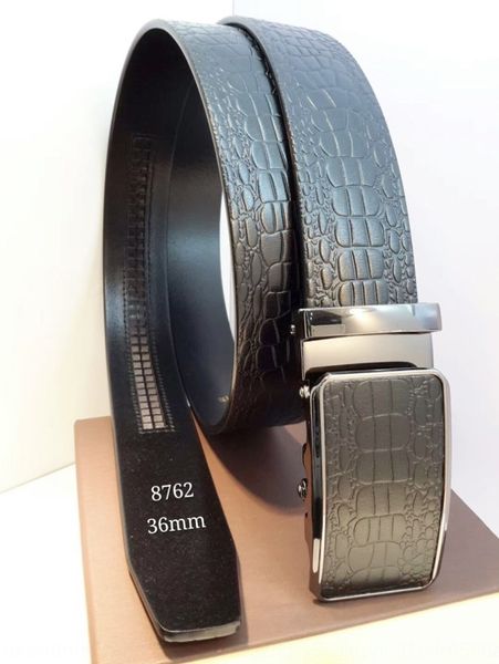 

layer cowhide automatic buckle belt 8762#3.6 wide tree trunk leather layer cowhide belt, Black;brown