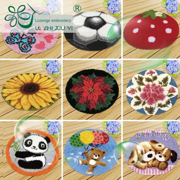 

diy diy carpet embroidery segment embroidery manual cushion wool wool floor mat home sofa seat cushion material cover