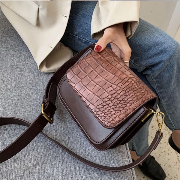 

2020 women fashion stone pattern pu leather chain small crossbody bags handbag small bag ladies designer evening bags