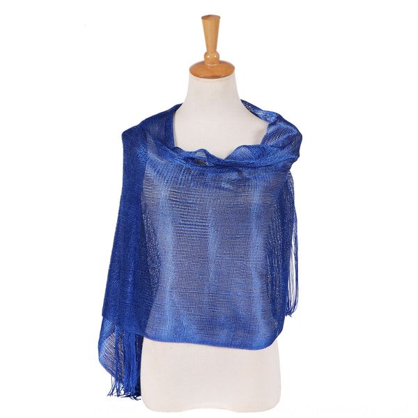 

new solid color bright silk polyester silk evening party scarf scarf shawl shawl dual-purpose ball, Blue;gray