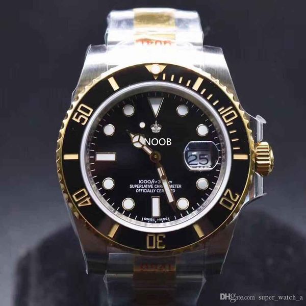 

n super sub 300m waterproof orologio di lusso 2836-3135 movement watches 904l refined steel 40mm of diameter designer watches, Slivery;brown