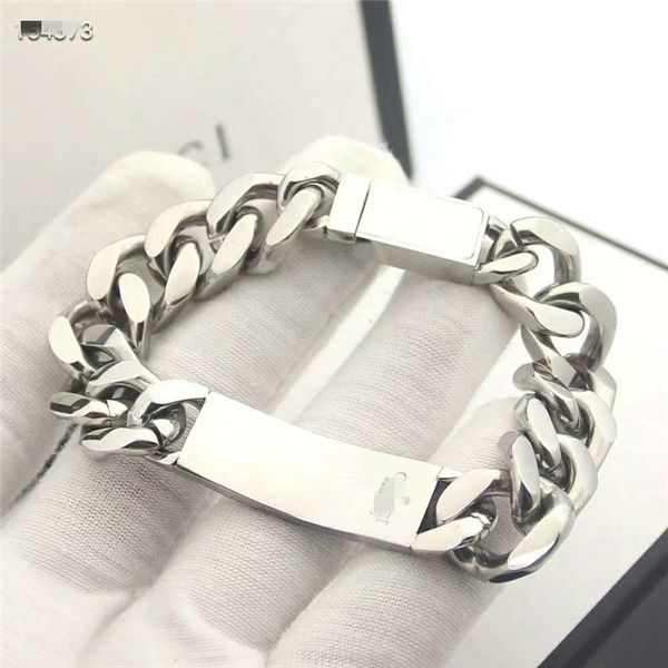 

luxurious chain bracelet club hip hop jewelry womens mens stars bracelets stainless steel gift 555, Black