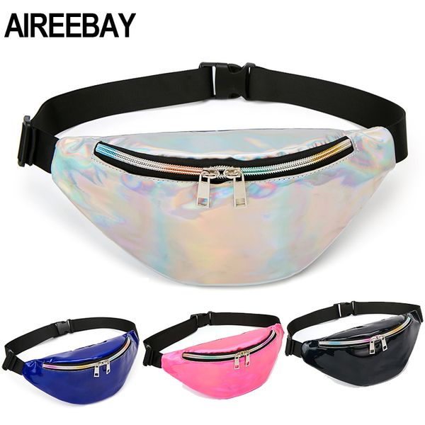 

дизайнер сумка женщина fanny pack голограмма розового синие лазерный chest дизайнер серебро отражающие плеча женщины пояс сумка талия обновл